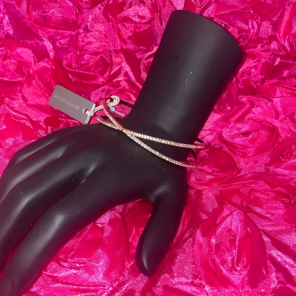 Pavé Crisscross Hinged Cuff Bracelet NORDSTROM - Picture 2 of 7